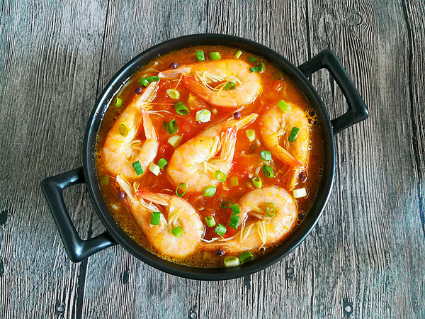 Rice Noodles with Prawns in Tomato Sauce recipe