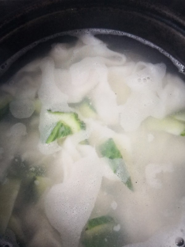 Cucumber Noodle Soup recipe