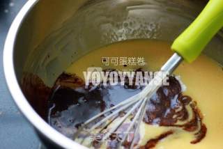 #aca烤明星大赛# Cocoa Jam Chiffon Cake Roll recipe