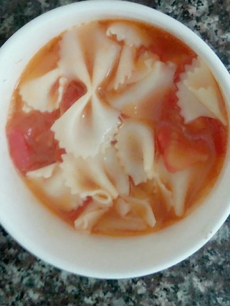 Tomato Egg Butterfly Noodle