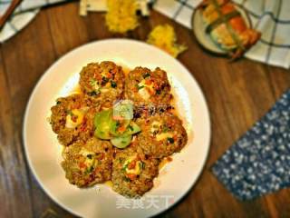 Crab Noodle Steamed Meat Omelet recipe