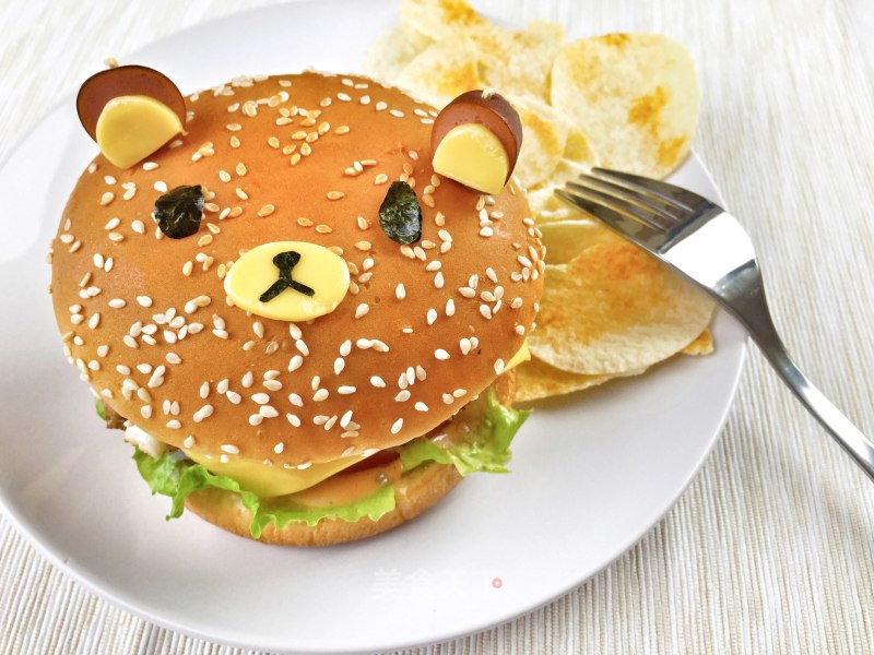 #trust之美#rilakkuma Japanese Burger recipe