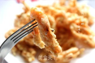 【linyi】fried Golden Small Sea Prawns recipe