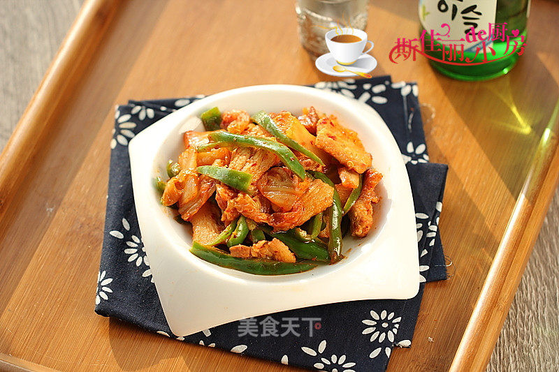 Stir-fried Pork Belly with Spicy Cabbage recipe