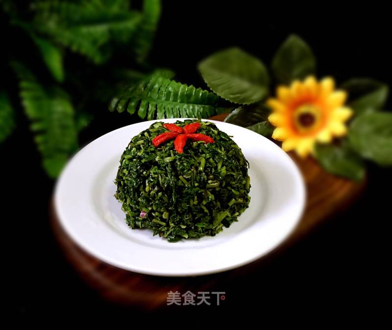 #春食野菜香#chilled Wolfberry Head recipe