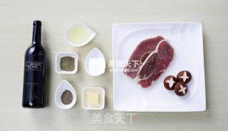 [food in Fastee] Black Pepper Red Wine Filet Steak with Shiitake Mushrooms (barbecue) recipe