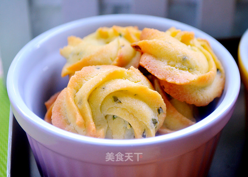 #aca烤明星大赛#scallion Cookies recipe