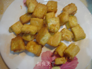 Stewed Tofu with Colored Vegetables recipe