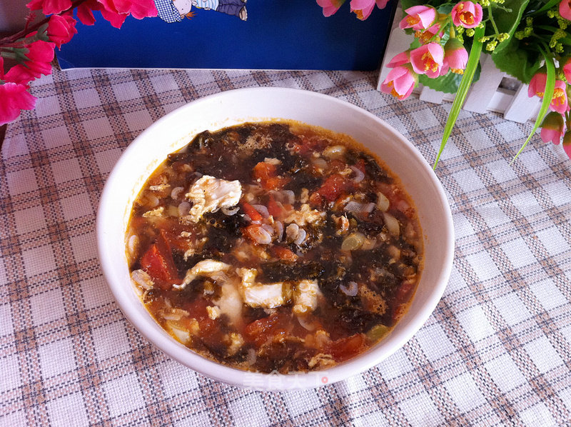 Tomato Shrimp Seaweed Soup recipe