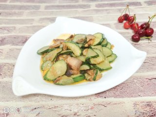 Fried Cucumber with Sliced Pork recipe