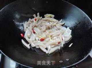 Fried Konjac with Pickled Vegetables recipe