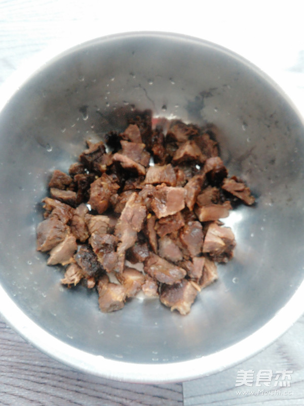 Donkey Meat Mixed with Coriander recipe