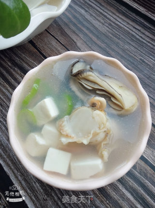 Seafood Loofah Tofu Soup recipe