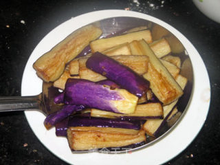 Fried Eggplant with Barbecue Sauce recipe