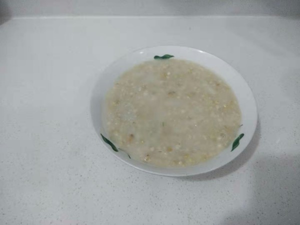 Pork Floss Oatmeal Porridge recipe