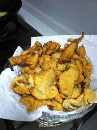 Fried Mushrooms & Fried Apples recipe