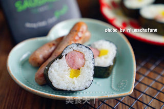 Basil Sausage Sushi recipe