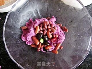 Korean Flower Pastry-steamed Cake with Finger Bean Paste recipe