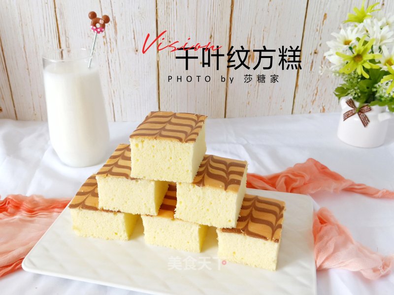 Chiba Pattern Square Cake recipe