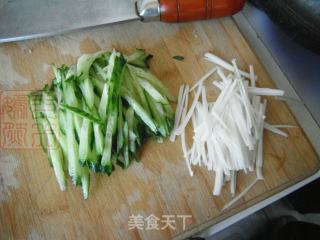 Tofu with Cabbage Heart and Cucumber recipe