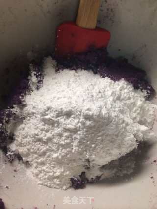 Purple Sweet Potato and Chestnut Glutinous Rice Balls (with Chestnut Ficus Filling) recipe