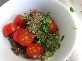 Tomato Olive Seabass Salad recipe