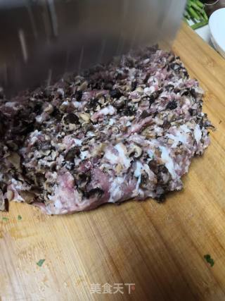Large Wontons with Mushroom Minced Pork recipe