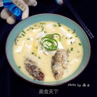 Milky White Crucian Fish Tofu Soup recipe