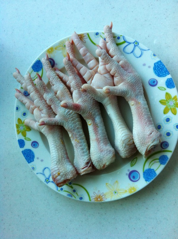 Marinated Chicken Feet with Pickled Peppers recipe