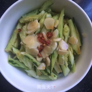 Garlic Sliced Cucumber recipe