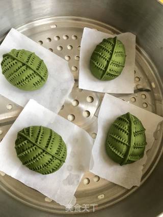 Matcha Rose Bean Paste Bag recipe