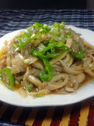 Stir-fried Mushrooms with Green Peppers recipe