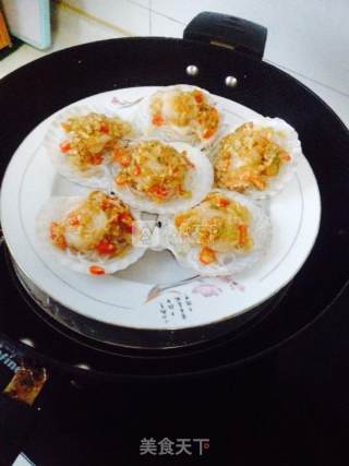 Scallops with Garlic Vermicelli recipe