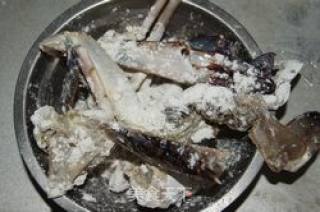 Fried Crab with Ginger and Spring Onion recipe