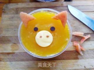 Piggy Jelly Mousse Cup recipe