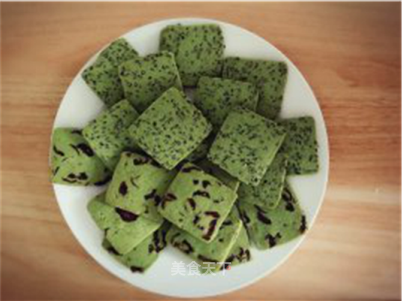 Barley Leaf Cranberry Black Sesame Biscuits-winners of Lezhong Colorful Summer Baking Competition recipe