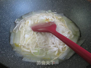 Salted Duck Egg and Winter Melon Noodle Soup recipe