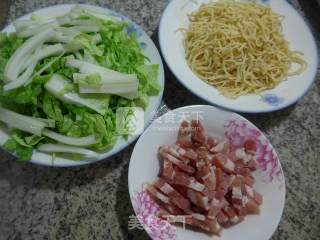 Bacon and Cabbage Boiled and Dried Shreds recipe