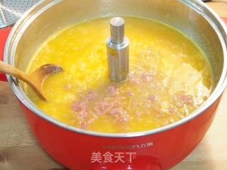 Pumpkin and Egg Beef Congee recipe