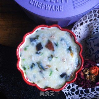 Congee with Preserved Egg and Lean Meat recipe