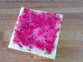 Dragon Fruit Jam Toast Roll recipe