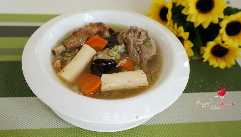 Yam Carrot Duck Frame Soup