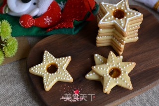 Christmas Caramel Core Icing Sugar Cookies recipe