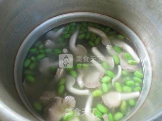 Edamame Soup Zhen Mushroom Dragon Bone Soup recipe