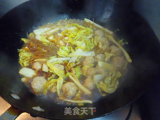 Stewed Vermicelli with Cabbage Balls recipe