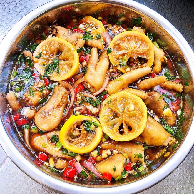 🍋lemon Passion Fruit🌶️sour and Spicy Net Red Chicken Feet recipe