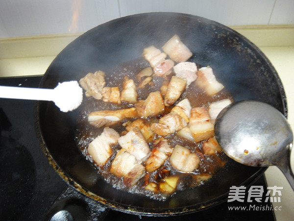 Braised Pork Belly and Dried Bamboo Shoots recipe