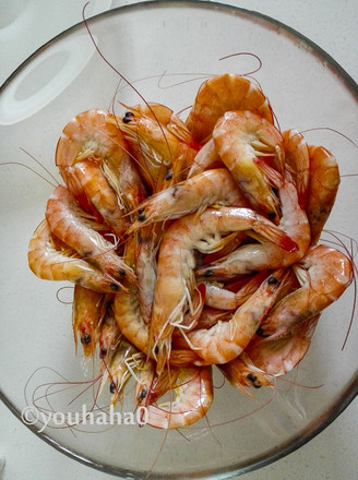 Steamed Live Shrimp (microwave Version) recipe