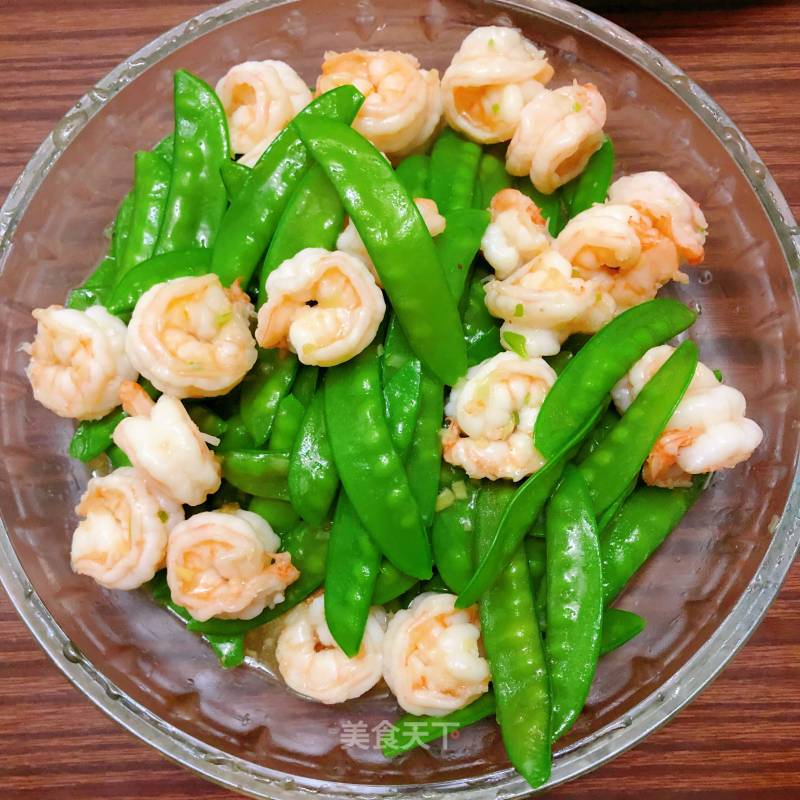 Fried Shrimp with Snow Pea recipe