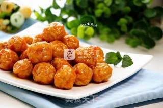 Chicken Balls with Orange Sauce recipe